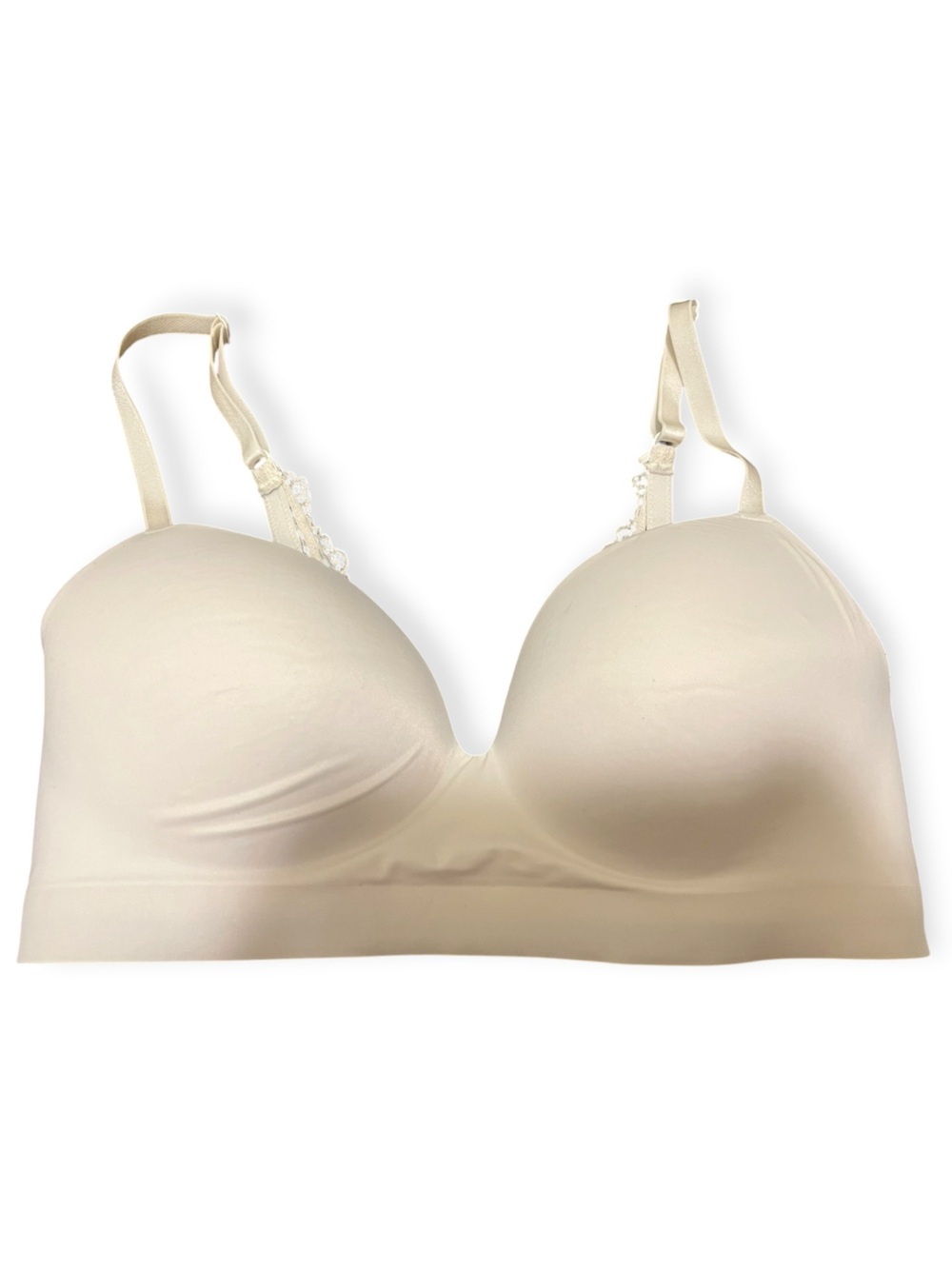 SOMA Embrace Luxe Wireless Lace J Hook Bra 36C Nude